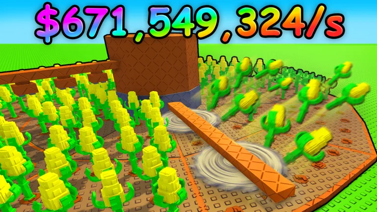 Build A Ring Farm Roblox game — the concentric ring farm with its inner, middle, and outer crop zones